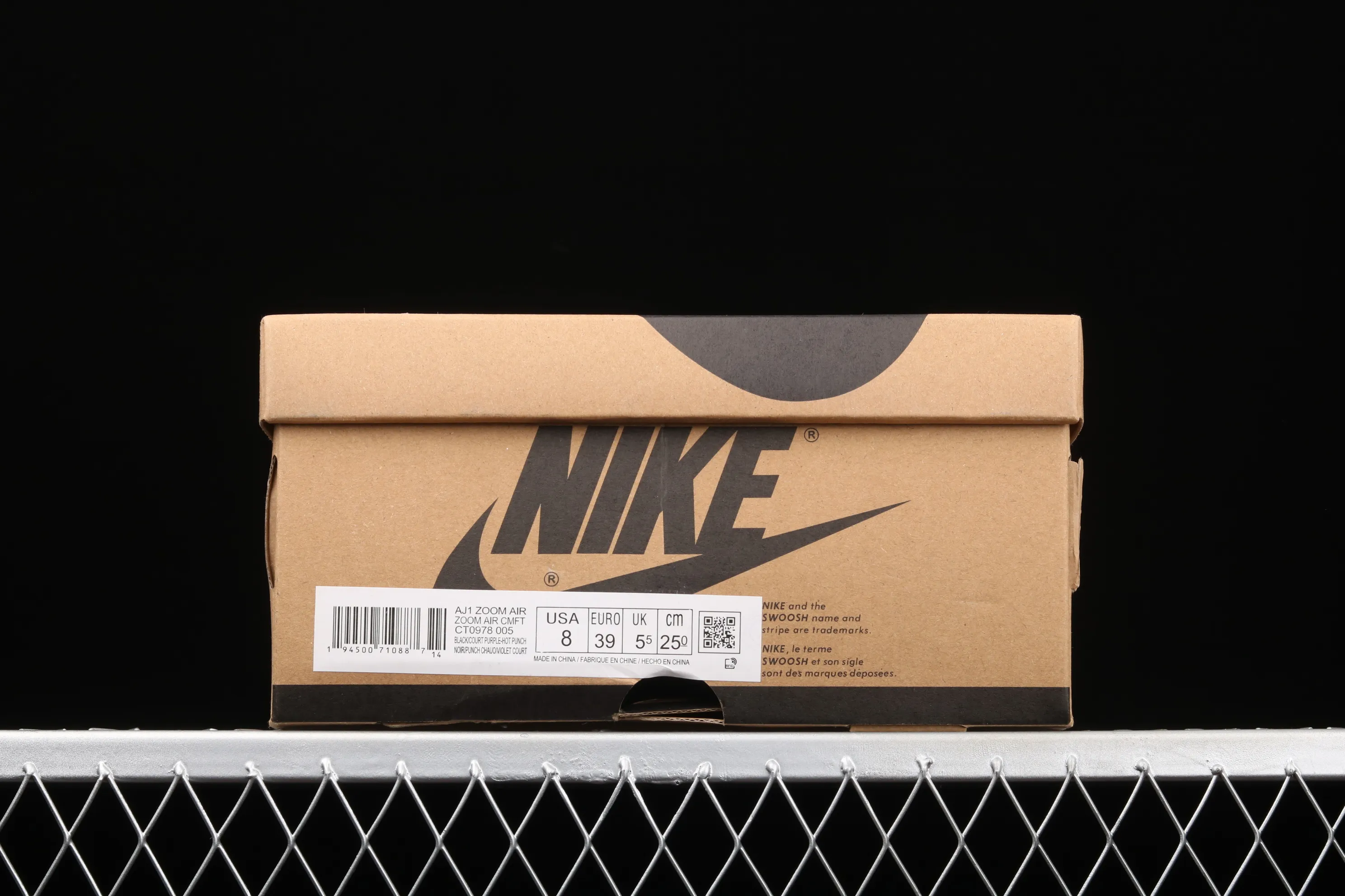 All categories Air Jordan Jordan series basketball shoes Air Jordan 1 High Air Jordan 1 High Zoom "Court Purple" AJ1 Joe 1 League of Legends Black Purple Grape CT0978-005
